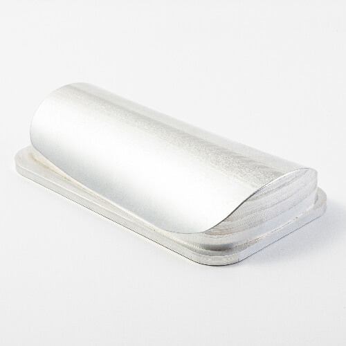 A form for making a print on football pads - size L