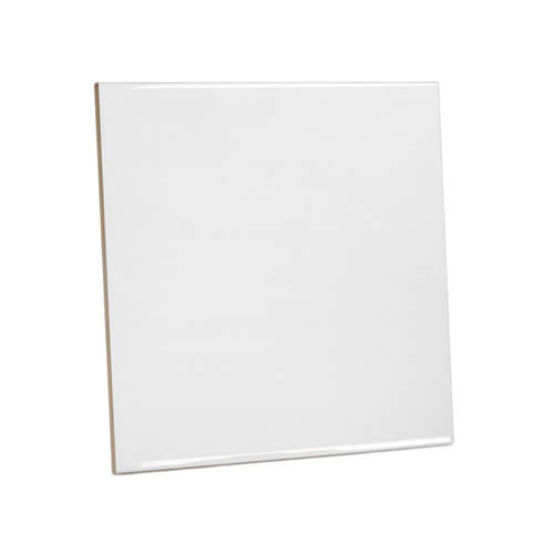 Keraaminen laatta valkoinen super matta 15 x 15 cm sublimaatio lämpösiirto