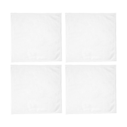 Lot de 4 serviettes 30 x 30 cm pour sublimation