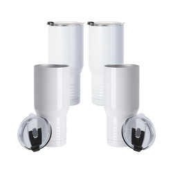 Sæt med 4 Ringneck 650 ml krus med print