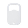 Flesopener 3 x 5 cm voor sublimatie - wit