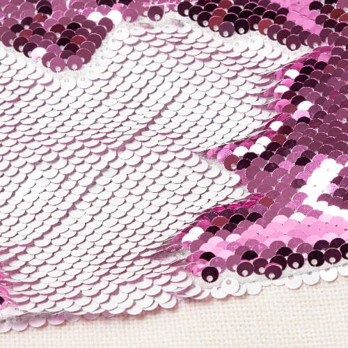 Kerstsok met roze pailletten voor sublimatie