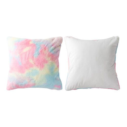 Taie d'oreiller colorée 45 x 45 cm en polaire et microfibre pour sublimation