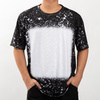 T-Shirt Cotton-Like Bleached Starry Black for sublimation