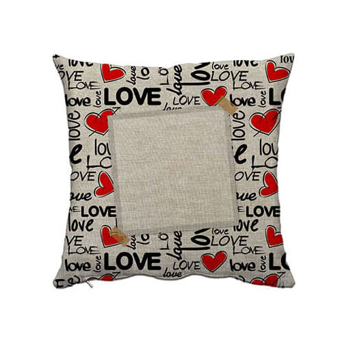 Platnena prevleka za vzglavnik 38 x 38 cm za sublimacijo - Love Lettering