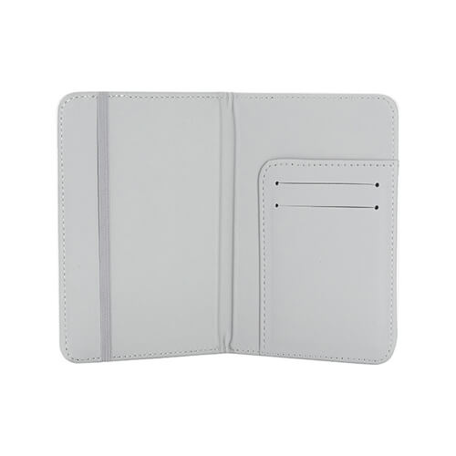 Leather passport cover for sublimation - white