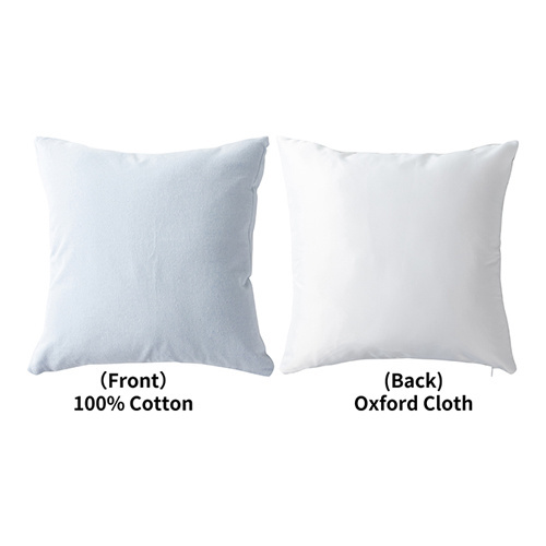 Two-color pillowcase 40 x 40 cm for sublimation - light blue