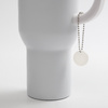 Acrylic mug tag for sublimation - circle on ball chain