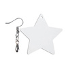 Pendientes fabricados en MDF para sublimación - estrella