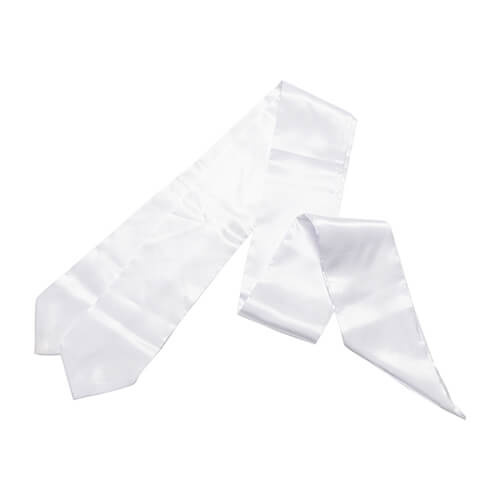 Witte stropdas 182 x 10 cm voor sublimatie