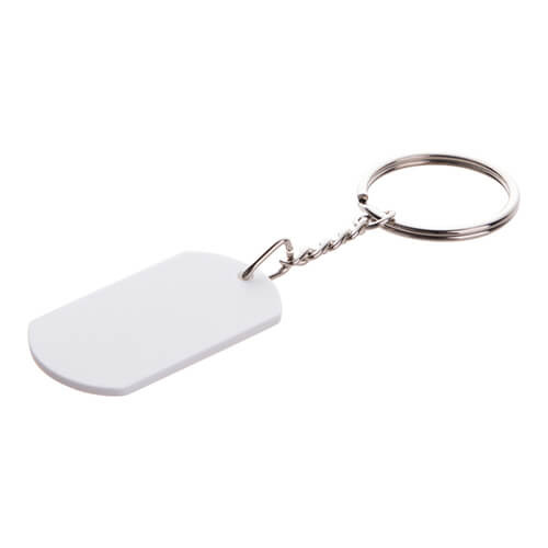 Plastic sleutelhanger met ketting voor sublimatie - immortelle