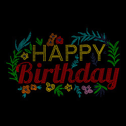 Φύλλο ζιρκονίας για θερμική μεταφορά - Happy Birthday