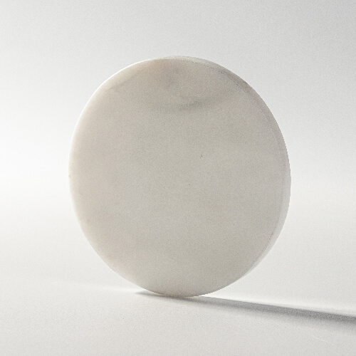 Coaster, Ø 10 cm, made of white marble and cork for sublimation - circle