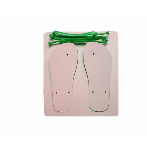 Chanclas para niños con foto, sublimación verde, transferencia térmica