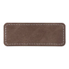 Leren badge 8,2 x 3,1 cm voor sublimatie - grijs