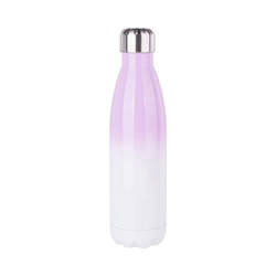 Water bottle - bottle 500 ml for sublimation printing – white-violet