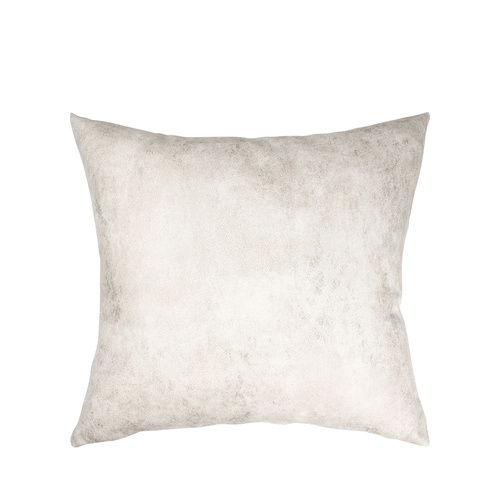 Set od 4 kožne jastučnice 40 x 40 cm za tisak - svijetlo sive