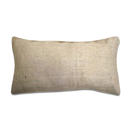 Ekru lanena prevleka za vzglavnik 50 x 25 cm za sublimacijo