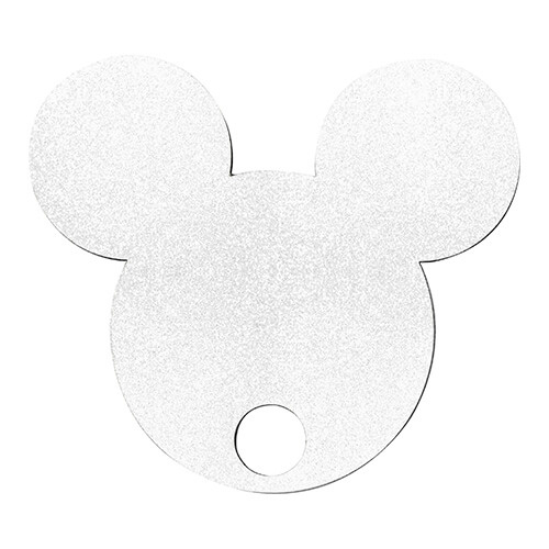 Naambadge van vezelplaat met glitter voor 1200ml mok voor sublimatie - Mickey