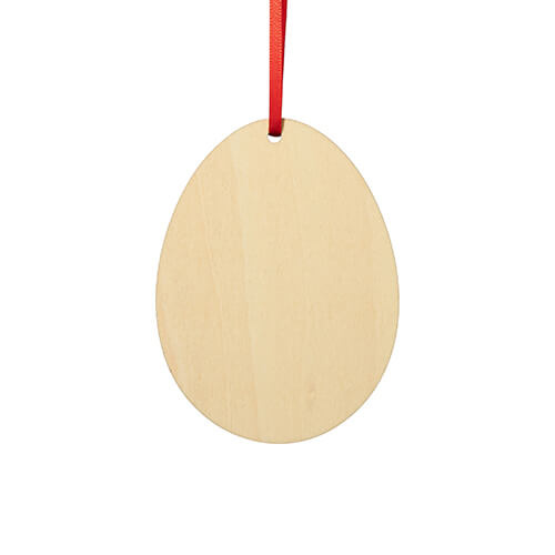 Wooden Christmas tree pendant for sublimation - egg