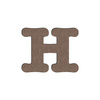Decoratieve letter in MDF voor sublimatie 10 cm H