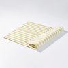 Canvas table mat 50 x 35.5 cm cream with light green stripes for sublimation