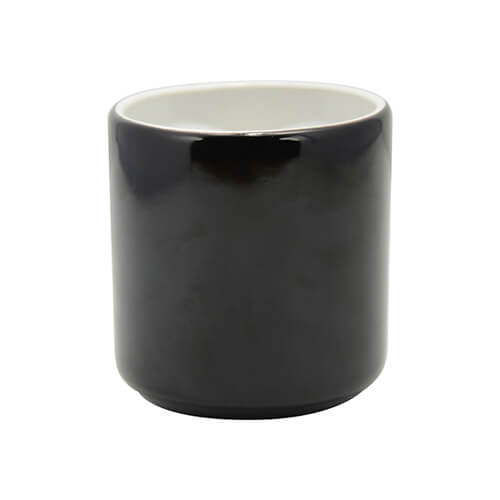 Mug magique Special pour amoureux avec anse coeur pour sublimation – noir