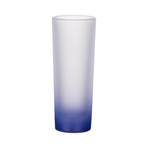 Verre dépoli pour sublimation 90 ml - dégradé bleu marine