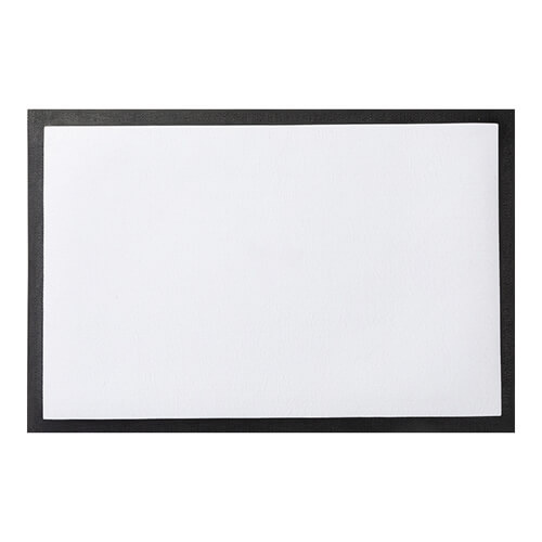 Wisser 60 x 40 cm op zwart rubber voor sublimatie