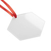 Pendentif acrylique 2 mm pour sublimation - hexagone