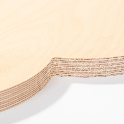 Fotoram - hjärta av plywood för sublimering - 15,2 x 15,2 cm