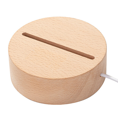 LED-lampfot - rund Ø 10 cm - varmt ljus