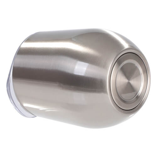 Jarra para vino caliente 260 ml para sublimación - plateada con orificio para beber cerrado