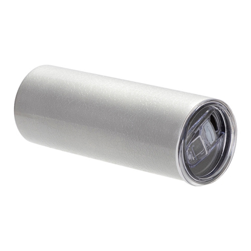 600 ml mugg med sprucken yteffekt för sublimering - silver