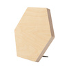 Hexagonal plywood photo frame for sublimation - 17.8 x 20.3 cm