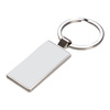 Porte-clés double face 2,2 x 5,1 cm pour sublimation - argent