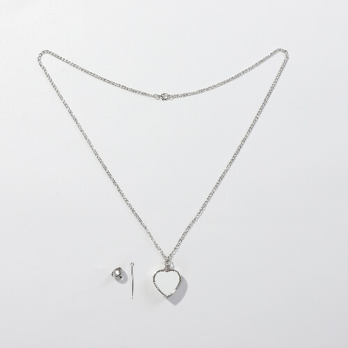 Hjärtformat halsband för sublimering