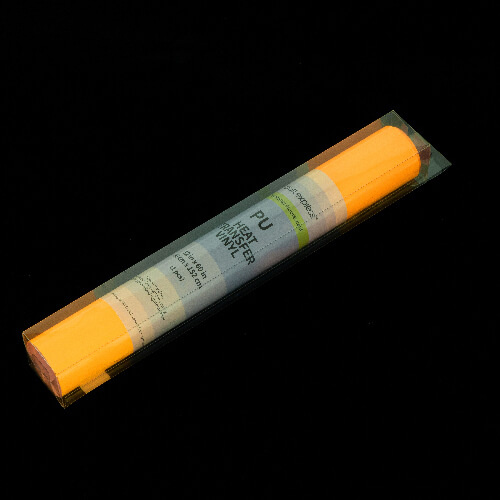 Luminiscenčná flex fólia - oranžová žiariaca žltá