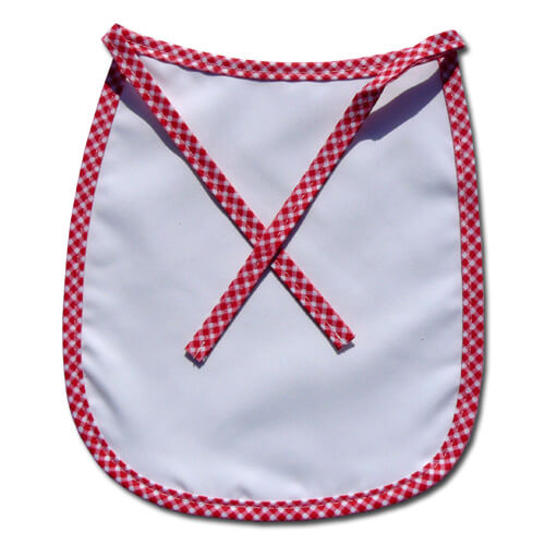 Premium slabbetje met rood ruitje Sublimatie thermische overdracht