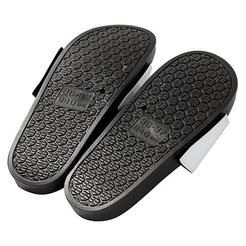 Teenslippers voor volwassenen voor sublimatie - zwarte zool