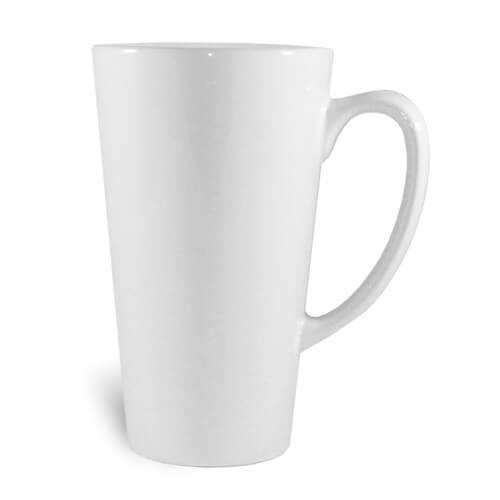 Latte muki JS pinnoite suuri, valkoinen Sublimaatio lämpösiirto