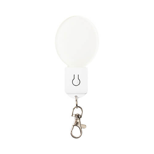 Illuminated acrylic key ring for sublimation - oval