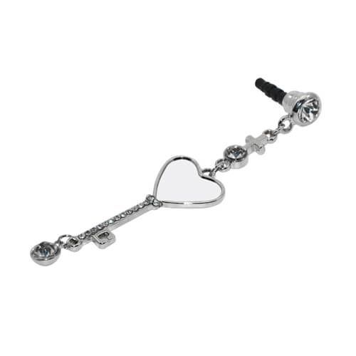 Poklopac za priključak za slušalice - srce - Sublimacijski termalni transfer