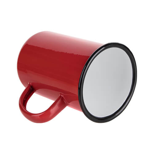Taza metálica 450 ml para termotransferencia - rojo