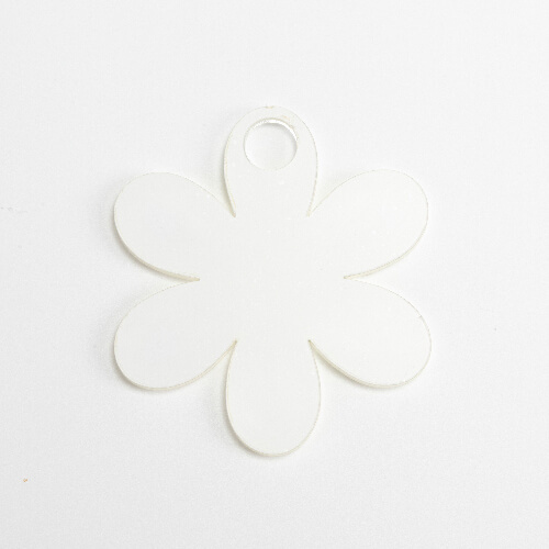 Acryl naambadge voor 1200 ml mok voor sublimatie - bloem