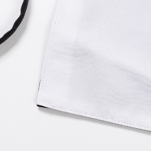 Tablier noir avec trois poches pour adultes pour sublimation