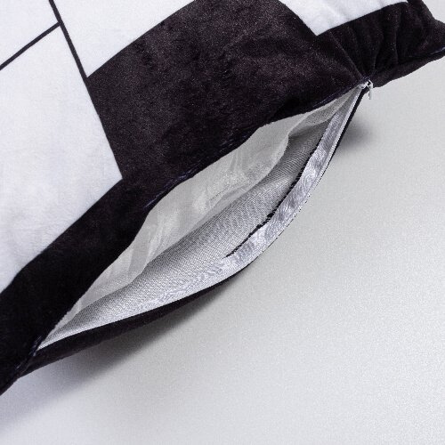 Funda de almohada de felpa con paneles para fotos para sublimación - A