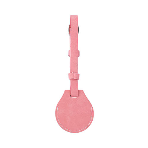 Leren bagagelabel / AirTag etui voor sublimatie - roze