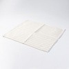 Saltea de masă din in 45 x 40 cm crem cu dungi galbene pentru sublimare