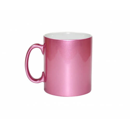 Taza Metálica 300 ml Rosa Transferencia Térmica por Sublimación